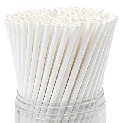 Grace Paper Straws 8mm Pack of 100 Biodegradable Paper Straws | Eco-Friendly Compostable Sustainable Disposable Drinking Straws | Cocktail Cold Drink Juice Non-Bendable White Straws (8 mm) (B0CY9JZGT4) Amazon Price History, Amazon Price Tracker