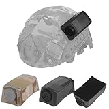 Tactical Helmet Camera Dummy Model, Caméra De Simulation Non Fonctionnelle avec Patch Et Enveloppe À Boucle pour Cosplay & Airsoft(D)