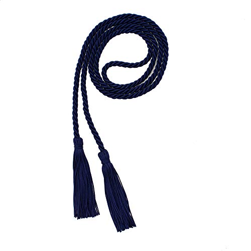 Image of Graduation Honor Cord - Navy - Every School Color Available - Made in USA