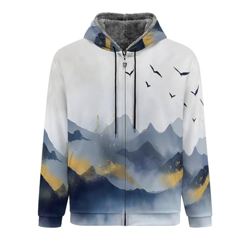 Veste polaire homme zippée chaude pour marche et travail en plein air
