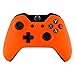 eXtremeRate Soft Grip Cover Custodia Copertura Frontale Anteriore Guscio Scocca Ricambio per Xbox One Standard Controller con/senza Porta per Jack da Cuffie 3,5mm(Arancione)