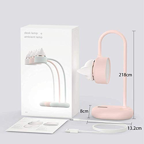 Lámpara de escritorio LED regulable con puerto de carga USB y luz nocturna integrada 7