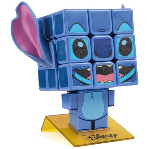 Rubik’s Cube, Stitch Cuber, Disney Collectible & Desk Décor, Problem-Solving Brain Teaser, Color-Matching Disney Puzzle, Fidget Toy, Sensory Puzzle for Adults, Teens, Kids, for Ages 8 & Up