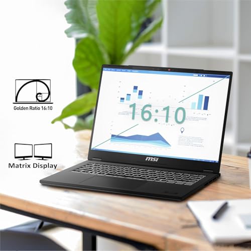 Image of MSI Modern 14 H Laptop, Intel Core i5 13420H, 36CM FHD+ Display (16GB DDR4 RAM /512GB NVMe SSD /DOS /Intel UHD Graphics /Classic Black /1.6Kg) D13MG-406XIN