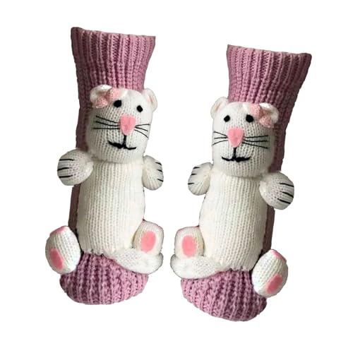 Chaussettes animaux tricotées main : l'idée cadeau mignon et douillet pour femme