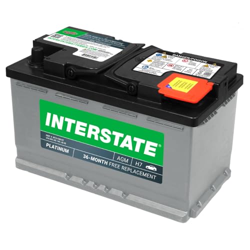 Image of Interstate Batteries Car Battery 12V 80Ah 850CCA Group H7, 94R AGM