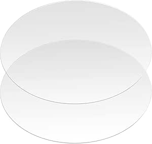 10 Runde Acrylscheiben 3mm Dick - Transparente Platten Für Basteln & Untersetzer Ø80mm