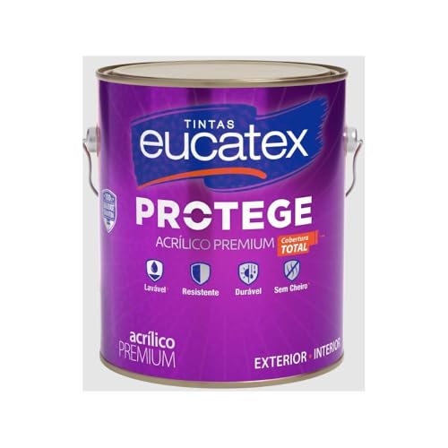 Tinta Acrí­lica Eucatex Protege Premium Fosco 3,6lt - Palha