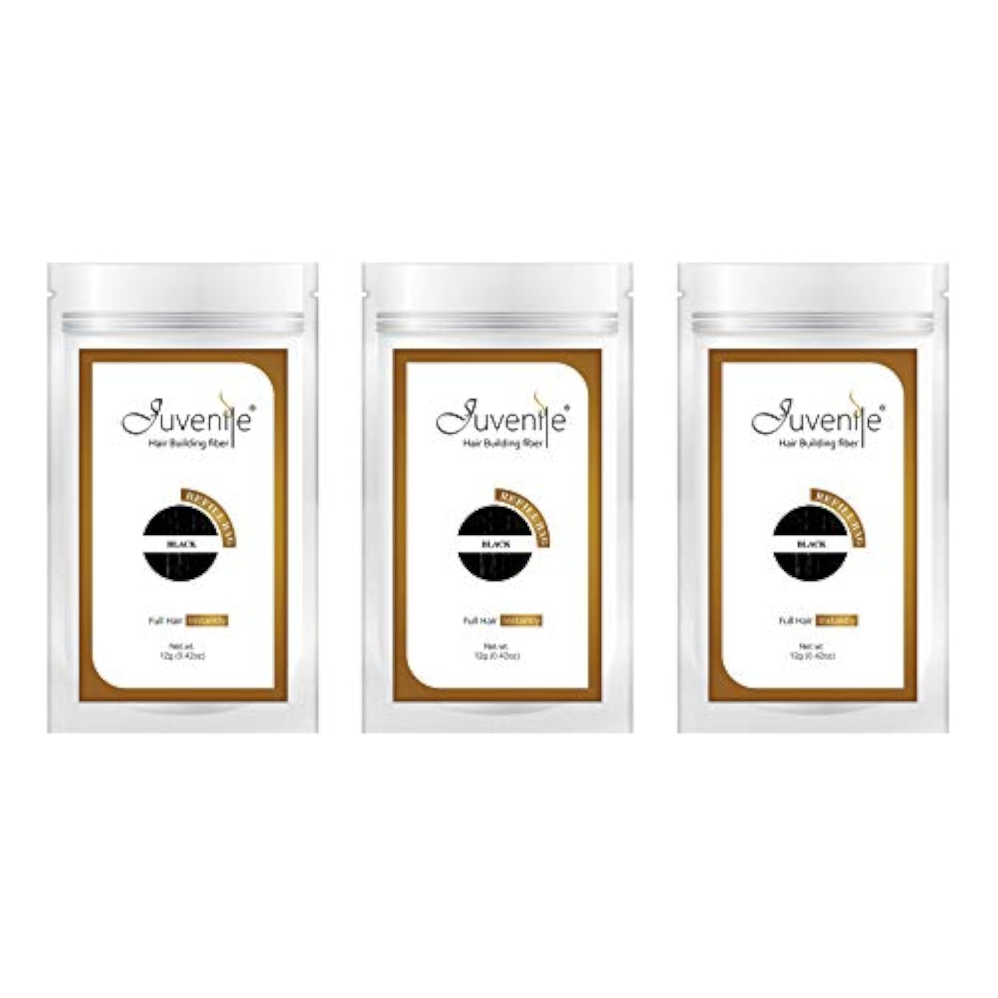 Hair Fiber Black Refill Pack 36 gm