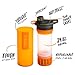 GRAYL GeoPress 24 oz Water Purifier Bottle - Filter for Hiking, Camping, Survival, Travel (Visibility Orange)