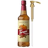 Torani Puremade Syrup, Pumpkin Spice Flavoring for Drinks, Pump Included, 25.4 Fl Oz