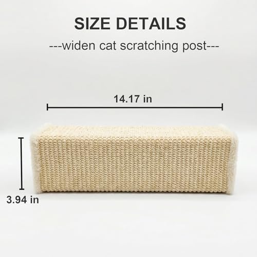 Repuesto para rascador de gato con sisal 14 pulg alto miniatura 2