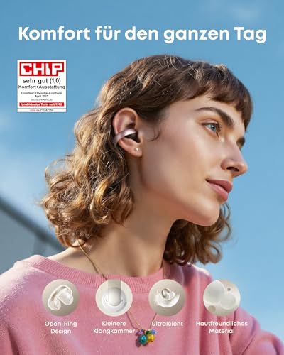 soundcore by Anker AeroClip, Open-Ear Kopfhörer, Open-Ring Design, Hi-Res – Ansicht 2