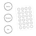 24 etiquetas para especias – blanco/negro – 22 rotuladas 2 en blanco – redondo 4 cm de diámetro – Pegatinas de cocina