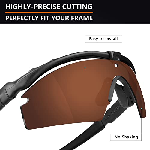 Image of Alphax Polarized Replacement Lenses for Oakley Si M Frame 3.0 OO9146 Sunglasses - Glare Reduction | Precision Cutting