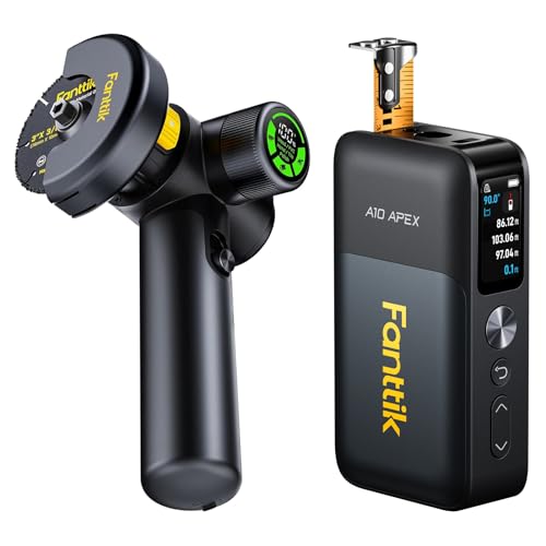 Fanttik M10 ACE Cordless Angle Grinder Brushless A10 Apex 3-in-1 Digital Laser Tape Measure with HD Color Display