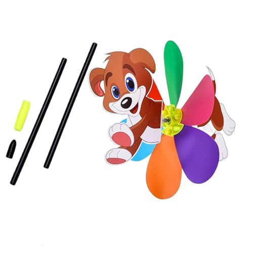 Pinwheels Kids - Esculturas de viento de metal, peonzas de viento de metal para exteriores | Hilanderos de viento de animales coloridos con estaca de metal, escultura de viento giratoria, decoración