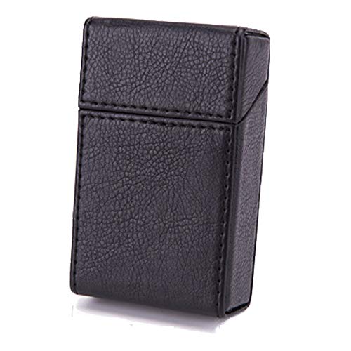 Caja de Cigarrillos de Silicona, se Adapta a una Caja de Cigarrillos de Tamaño Estándar, Caja de Cigarrillos Negra, Puede Contener 20...