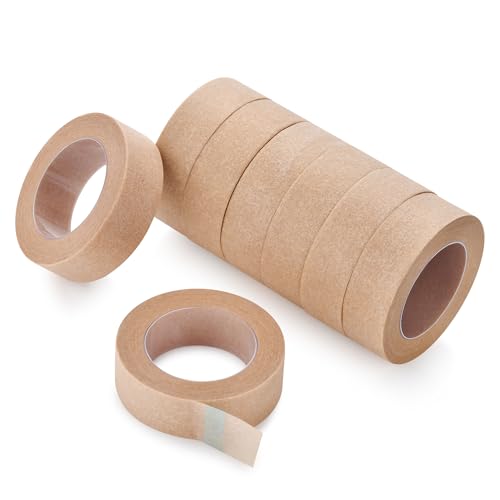 AHHALFFY 8 Rolls Nose Tape for Rhinoplasty Shaping, Micropore Tape, Paper Tape Medical Sensitive Skin, Flexible Surgical Bandages, First Aid Bandages for Wound Injuries Swelling (0.5 in x 10 yds)