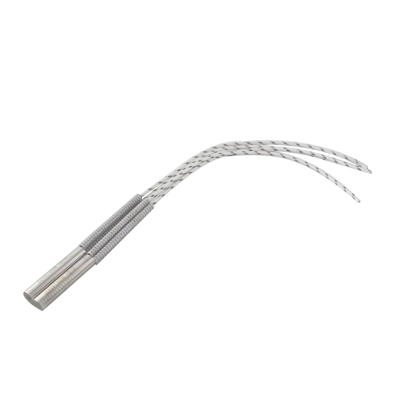 eufeifeiegds 2 pezzi 12 mm diametro tubo resistenze di riscaldamento elettrico elemento riscaldante 220 V a estremità singola(400W 12x200mm)