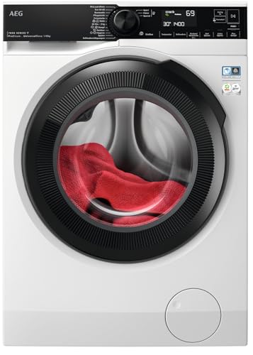 AEG Waschmaschine, Serie 7000 ProSteam: Auffrischfunktion mit Dampf statt Waschen, 10 kg, Leise, Mengenautomatik, A-40%, Energieeffizient, Wasserstopp, 1600 U/min, LR7EW75400