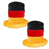 ELASTOFIT 2X XXL Fanhut Deutschland Zylinder Fanartikel EM 2021 Mütze Partyhut