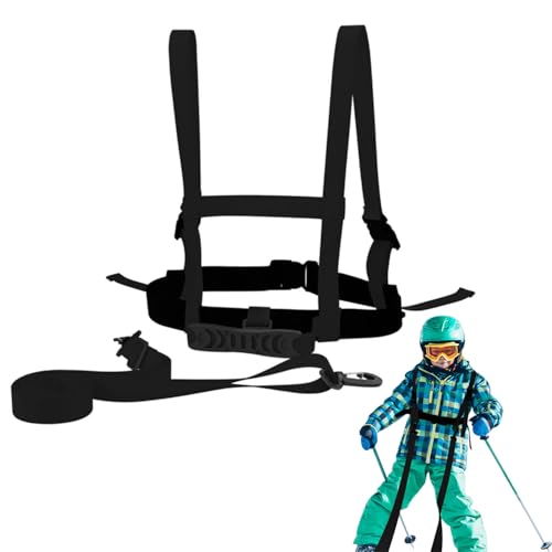 Harnais de Ski et de Snowboard pour Enfants, Harnais d'entraînement de Ski et Snowboard, Ceinture d'épaule de Skis pour Enfant pour Patinage, Cyclisme