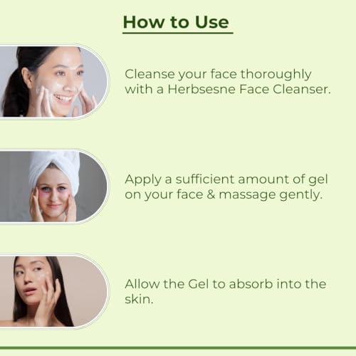 Image of Herbsense Pure Aloe Vera Gel Combo Pack, Hydrating, Refreshing & Fragrance Free Face Gel,180 gram (Pack of 2)