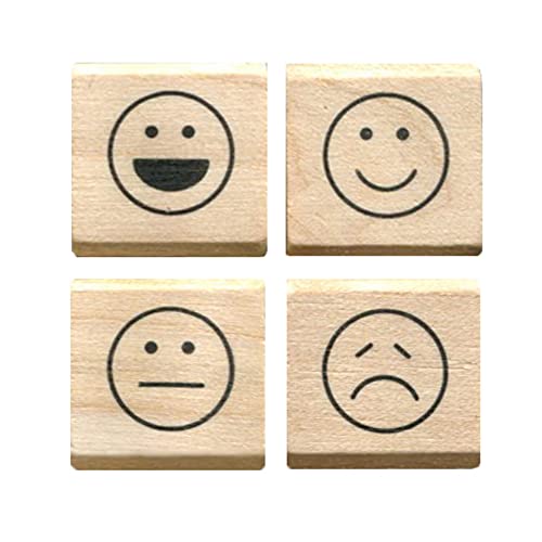 こどものかお #手帳はんこ部4個セット 表情4種 0409-001