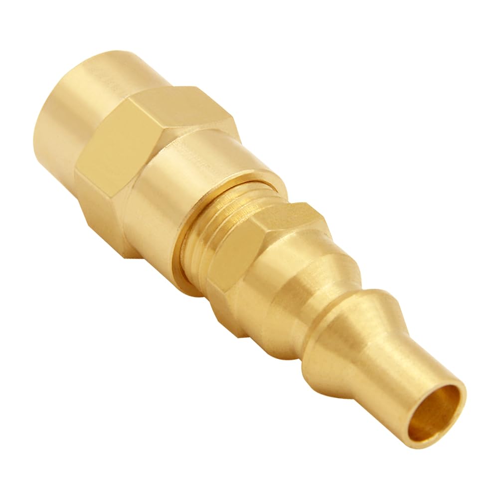 Photo 1 of Uenede Brass 1/4" NPT Male RV Propane Quick Connect Kit