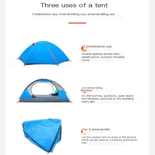 Carpa para camping ligera y espaciosa para 2 personas miniatura 5