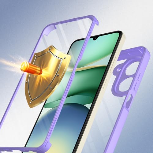 Coque Honor 400 5G haut de gamme violette robuste et transparente - 3