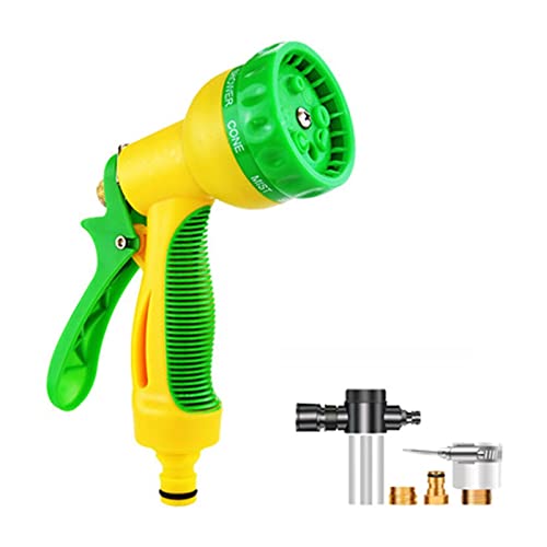 Pistola de agua portátil de alta presión Riego de jardín Rociador de lavado de autos Rociador de lavado de autos de metal para el hogar Rociador de riego de jardín Pistola de agua de alta presión (Co