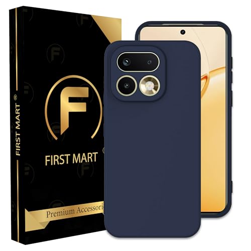 Image of FIRST MART Matte Silicone Back Cover for Realme 16 Pro - Blue