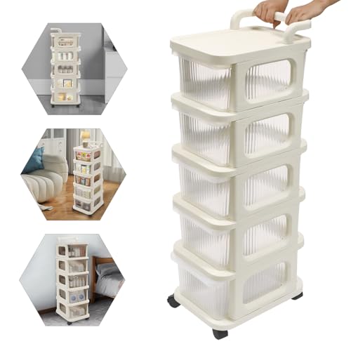 【Multiuso】Il design a 5 ripiani offre ampio spazio for riporre snack, alcolici, bevande, piccoli peluche, libri, album fotografici, borse (non inclusi), ecc., sfruttando appieno lo spazio verticale for organizzare i tuoi oggetti in modo ordinato.