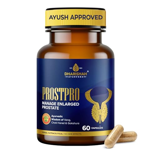 Image of Dharishah Ayurveda ProstPro Capsules - Ayurvedic Prostate Care Capsules for Men | Prostate & Urinary Tract Health Support, Bladder Care & Male Wellness Supplement | Herbal Prostate Wellness - 60 Capsules