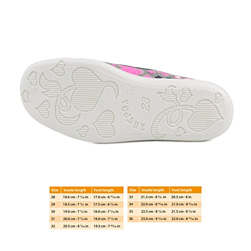 Girls’ Ballet Flats – Lightweight Canvas Slip-On Shoes, Non-Slip Rubber Sole, Breathable Toddler & Kids Shoes, Floral Casual Dress Shoes for School, Play, and Everyday Wear3
