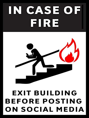 火災の場合、安全警告レトロヴィンテージ金属サインギフトおかしい? ブリキサインバイクガレージバイク用ガレージブリキ看板昭和 レトロ 雑貨ランキングアメリカン インテリア 寸法: 300mm x 400mm (12 x 16 インチ)