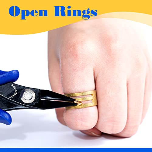 SPEEDWOX MINI FLAT NOSE PLIERS, 3 INCH MICRO NEEDLE & SMALL CHAIN NOSE - SMOOTH JAW PRECISION fines PLIERS FOR JEWELRY MAKING & CRAFT - Image 6