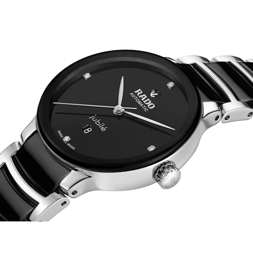 Rado Centrix Automatic Diamonds Unisex with Black Dial, Date Display and Swiss Automaitc Movement2