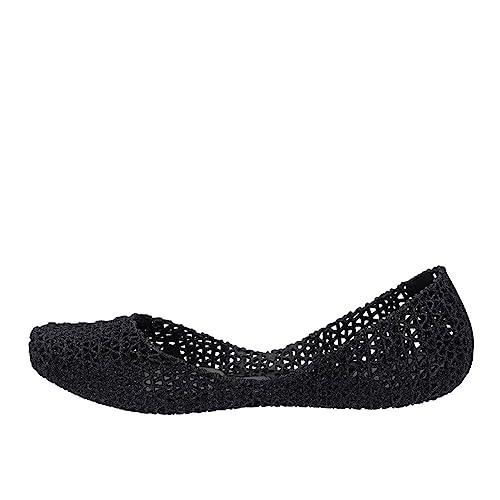 Melissa Damen Campana Papel VII Geschlossene Ballerinas, Schwarz (Black Glitter 52682), 37.5 EU