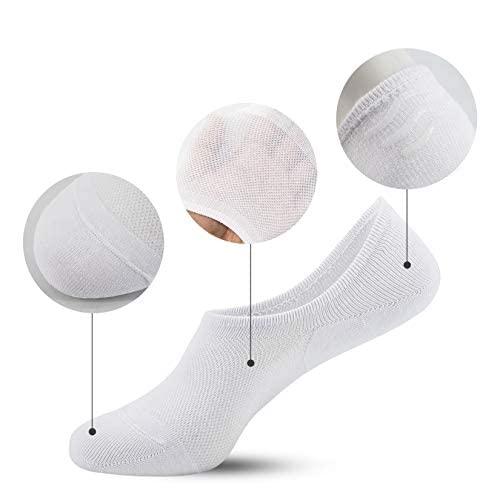 AKOENY Women's No Show Socks for Flats Sneakers Loafers 6 Pairs4