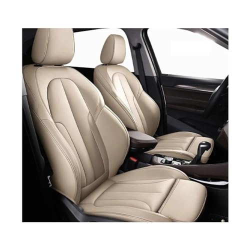 Voiture housses de siege cuir Seat Leon 2013-2020 accessoire interieur complet beige