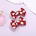ZOLYCO Sparkling 4 Inch Glitter Heart Hair Bows Clips Sequin Bow Alligator Clips Hair Accessories for Girls, Teens, Toddlers（Red）