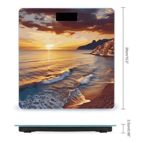 Báscula Digital de Baño Seaside Sunset con Pantalla Grande miniatura 2