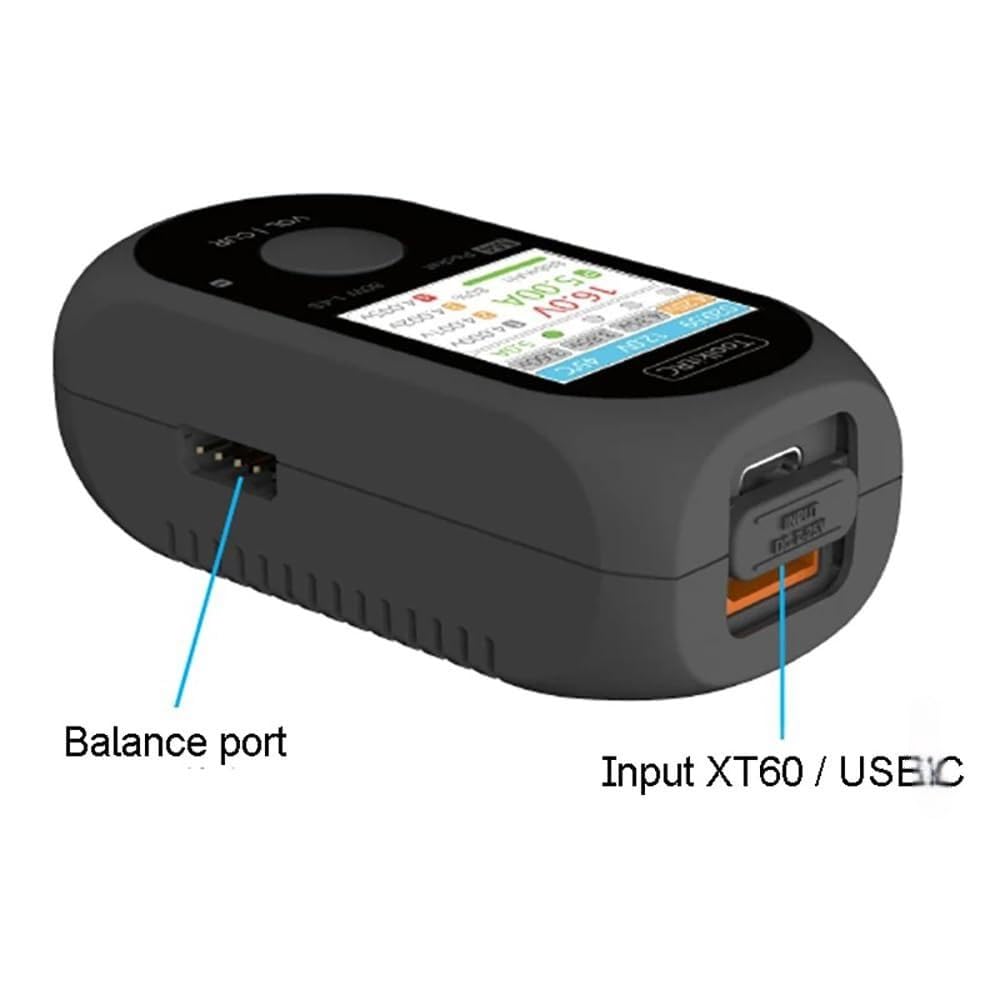 ToolkitRC M4 80 W 5A MINI kieszonkowa inteligentna kompaktowa ładowarka balansowa wbudowane wyjście USB-C XT30 XT60 dla baterii 1-4S Lipo LiHv Life (kieszeń M4 z SC100)