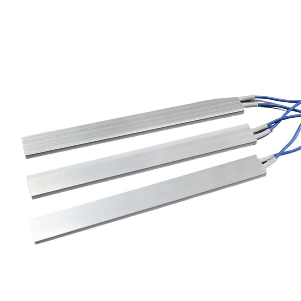 5 placas calefactoras de carcasa de aluminio de 200 x 21 mm, láminas termostáticas de cerámica PTC resistentes a la abrasión.(220V - 230 degrees)