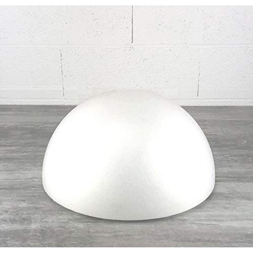 Demi-Sphère de 30 cm de diamètre, Dôme Creux en polystyrène de 15 cm de Haut