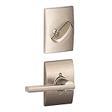 Schlage F59 LAT 619 CEN Century Collection Latitude Handleset Interior Lever, Satin Nickel