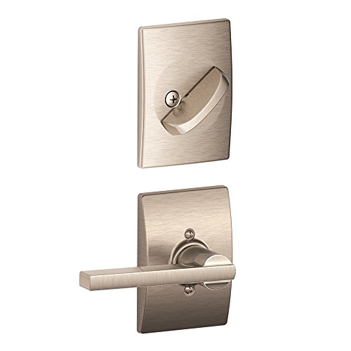 Schlage F59 LAT 619 CEN Century Collection Latitude Handleset Interior Lever, Satin Nickel (Interior Half Only)